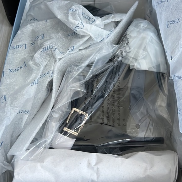 Jasmine suede & leather black buckled booties round toe - Picture 8 of 9